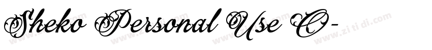 Sheko Personal Use O字体转换